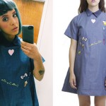 Melanie Martinez: Embroidered Chambray Shirtdress