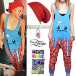 Miley Cyrus: Monster Face Jumpsuit