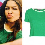 Zendaya: Green Ringer Tee