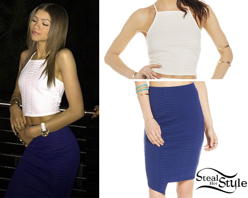 Zendaya: Crop Top & Skirt Sets