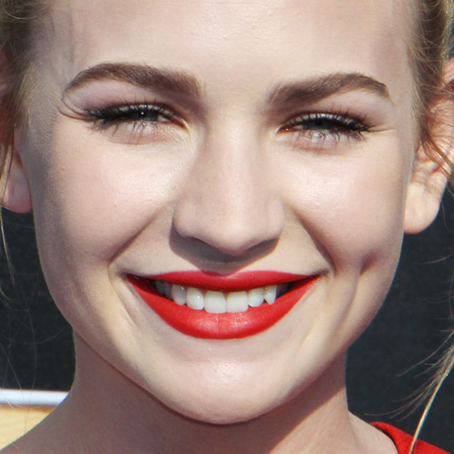 Britt Robertson Makeup Charcoal Eyeshadow & Metallic Pink Lipstick