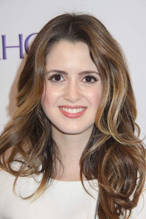 Laura Marano Wavy Medium Brown All-Over Highlights Hairstyle | Steal ...