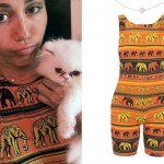 Miley Cyrus: Elephant Print Unitard