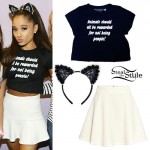 Ariana Grande: 'Animals...' Crop Tee