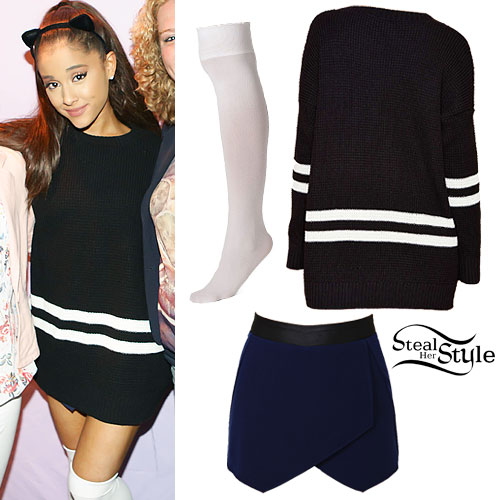Ariana Grande: Varsity Striped Sweater