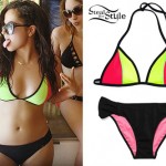 Becky G: Colorblock Triangle Bikini