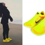 Becky G: Neon Yellow Sneakers