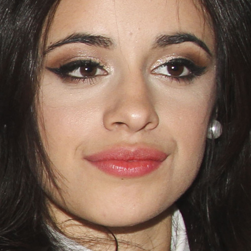 Camila Cabello Makeup: Black Eyeshadow, Brown Eyeshadow & Clear Lip ...