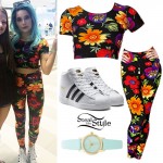 Halsey: Floral Crop Top & Leggings