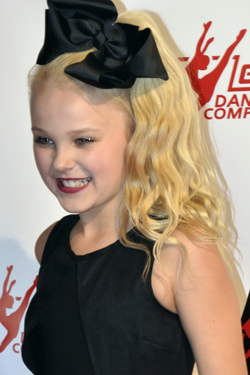 JoJo Siwa Wavy Golden Blonde Hair Bow, High Ponytail 