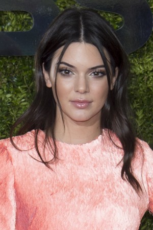 Kendall Jenner Straight Dark Brown Messy Hairstyle | Steal Her Style