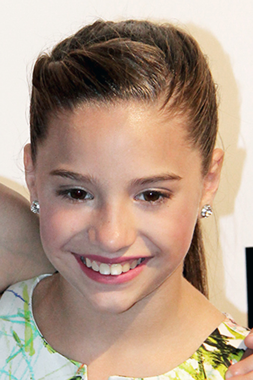 Mackenzie Ziegler Straight Medium Brown Low Ponytail 