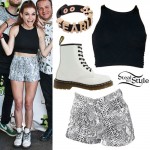 Mandy Lee: Snake Shorts Outfit