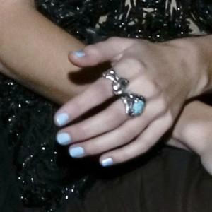 Vanessa Hudgens Gold, Purple, Red Colorblock, Ombré Nails | Steal Her Style