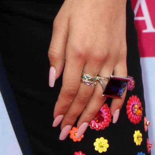 Zendaya Light Pink Nails | Steal Her Style