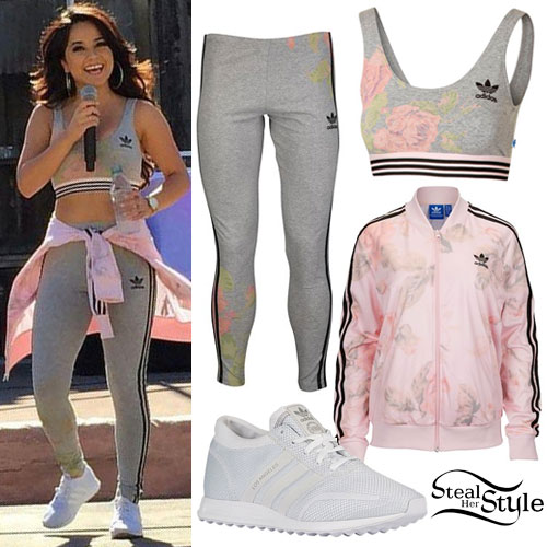 Becky G: Adidas Roses Outfit