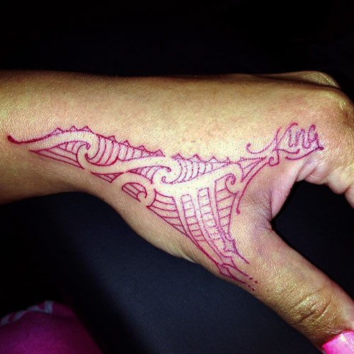 tribal hand tattoos
