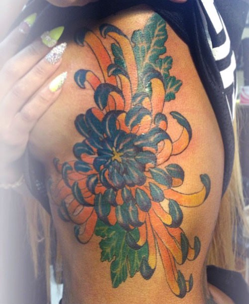 Japanese Chrysanthemum🌼 #tattoojapan #chrysanthemum #chrysanthemumtattoo  #chrysanthemumdrawing #tattoo #tattooapprentice #flower… | Instagram