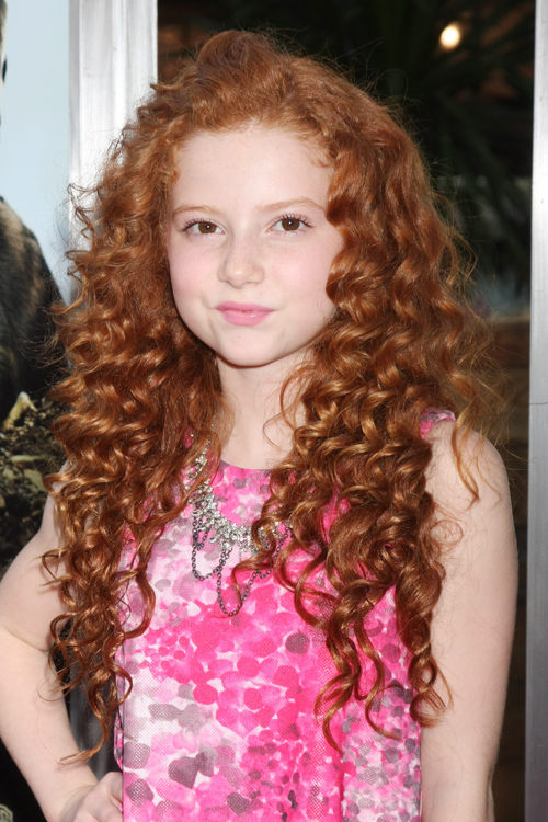 Francesca Capaldi Curly Auburn Pompadour Hairstyle Steal Her Style