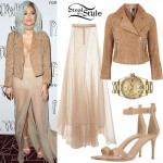 Kylie Jenner: Sheer Maxi Skirt Outfit