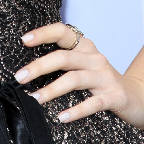 Lily Collins Nude Nails | Steal Her Style