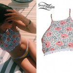 Sofia Richie: Floral Halter Bikini