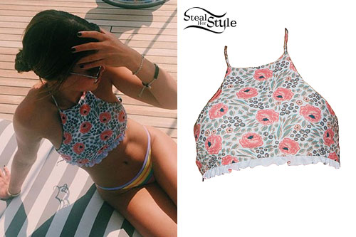 Sofia Richie: Floral Halter Bikini