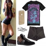 Allison Green: Disco Shorts, Leather Sneakers