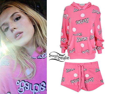 Bella Thorne: Pink 'Barbie' Hoodie