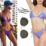 Halsey: Purple Print Bikini