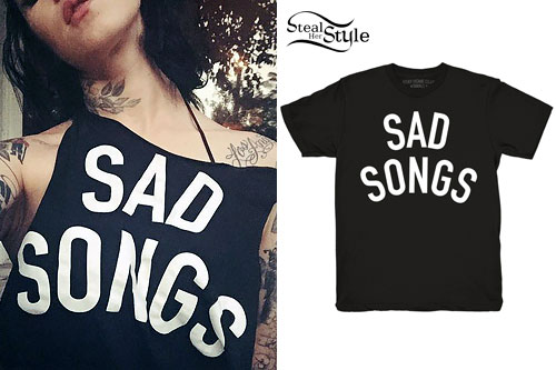 Kat Von D: 'Sad Songs' T-Shirt