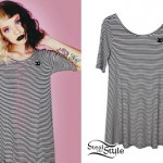 Melanie Martinez: Striped T-Shirt Dress