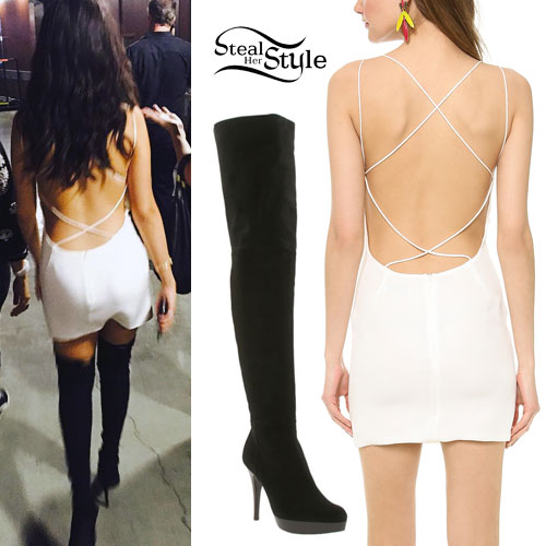 Selena Gomez: Mini Dress, Thigh Boots