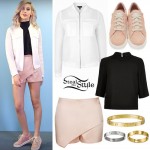 Amanda Steele: Mesh Bomber, Pink Skort