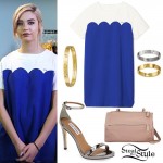 Amanda Steele: Scalloped Shift Dress