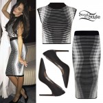 Chloe Bridges: Stripe Top & Skirt