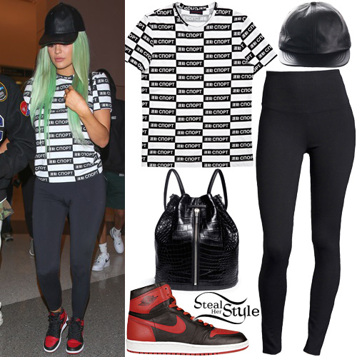 Kylie Jenner: Russian Tee, Croc Backpack | Steal Her Style