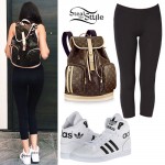 Madison Beer: Leather Backpack, High-Tops