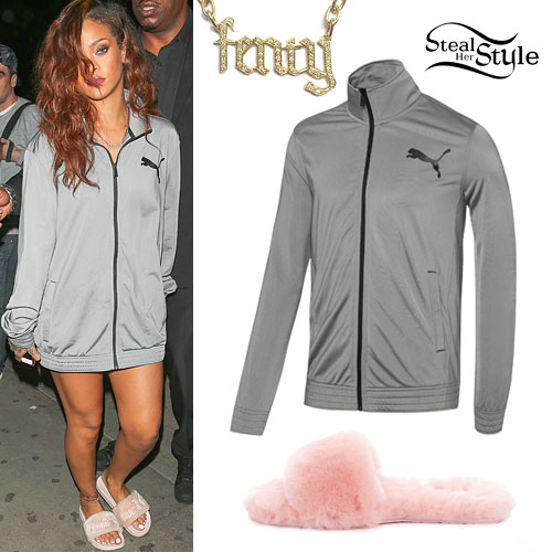 Rihanna: Gray Track Jacket