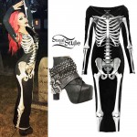 Ash Costello: Skeleton Maxi Dress