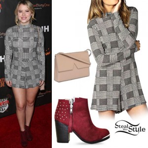 Taylor Spreitler: Houndstooth Romper | Steal Her Style