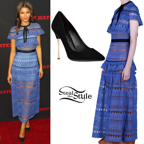 Zendaya's in Blueprint Car-Themed Dress & Kitten Heels for 'GMA' – Footwear  News