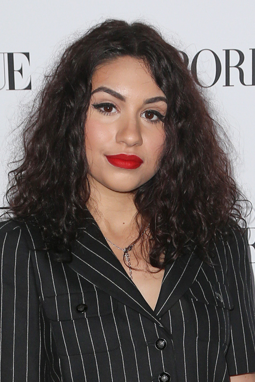 Alessia Cara Curly Dark Brown Messy Hairstyle  Steal Her 