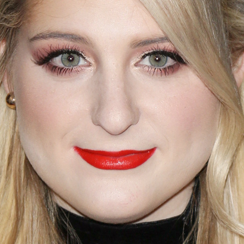 Meghan Trainor Makeup: Black, Brown, Gold Eyeshadow & Coral