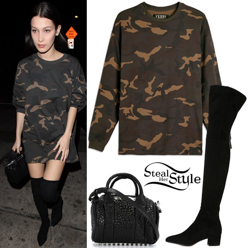 Bella Hadid arriving at Craig's Restaurant in West Hollywood. February 5th, 2016 - photo: FameFlynet
