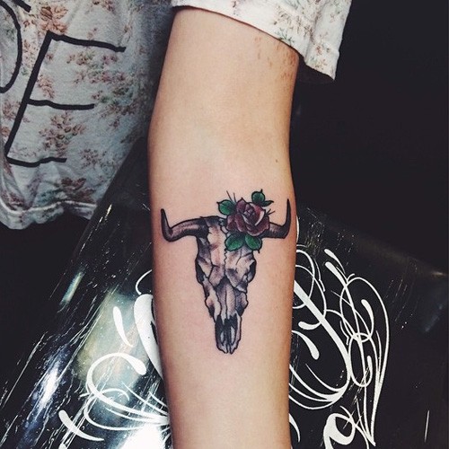 Cow Skull Tattoo keltaittattoo on Instagram Thanks diatrah for  having this piece I love doing blac  Bull skull tattoos Cow skull  tattoos Taurus tattoos