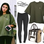 Madison Beer: Olive Green Sweatshirt