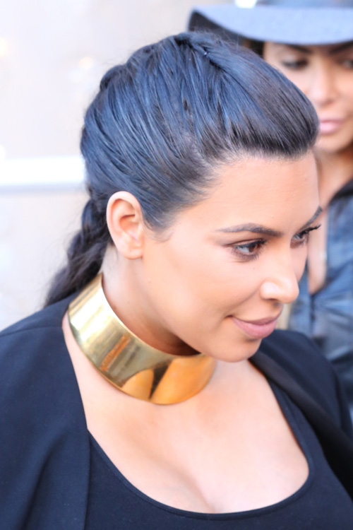 Kim Kardashians latest ponytail plait is nostalgic as hell
