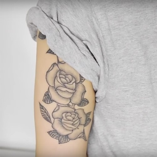 upper arm rose sleeve tattoosTikTok Search