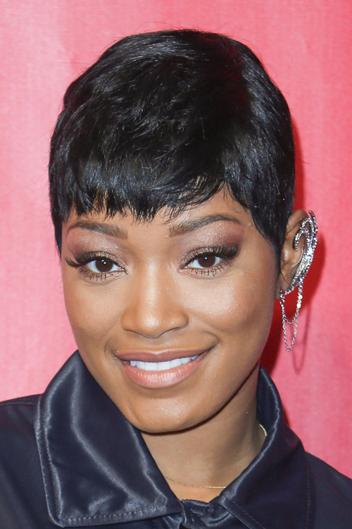 Keke Palmer Straight Black Pixie Cut Hairstyle | Steal Her Style